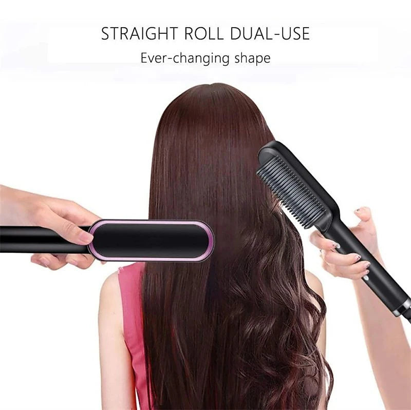 Glossy Glide – Hair Straightener Brush